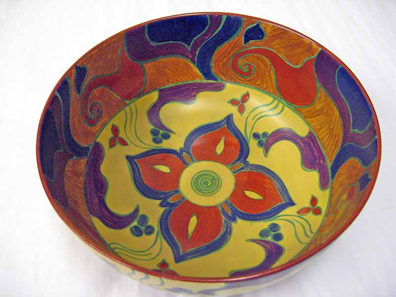 Clarice Cliff Persian Bowl Restoration - After