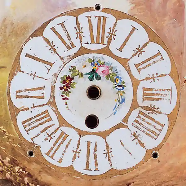 French Easel Clock Re-gilding - Before