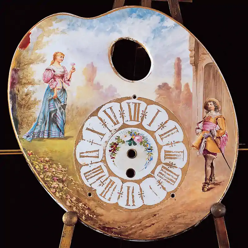 French Easel Clock Re-gilding - Before French Easel Clock Re-gilding - Before