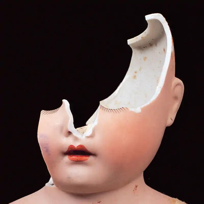German Bisque-Headed Doll Restoration - Before