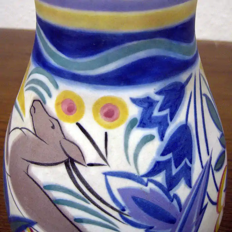 Poole Pottery Vase Restoration - After
